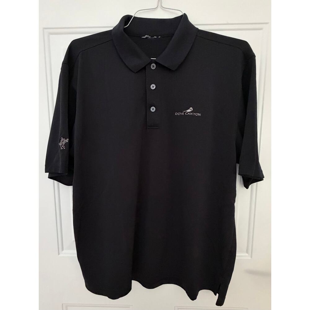 Men's Black Golf Polo Shirt Dove Canyon Country Club, Orange County, CA - XL